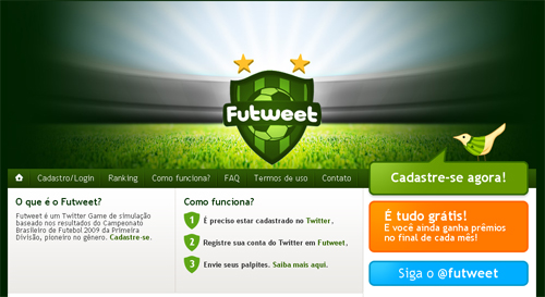 Twitter + futebol   = Futweet 