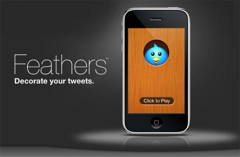 Feathers App para iphone - Que tal criar twittadas decoradas?